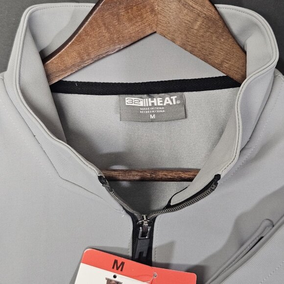 32 Degrees Heat Mens Size M Full Zip Regular Fit Stand Collar‎ Jacket Grey - Picture 3 of 8